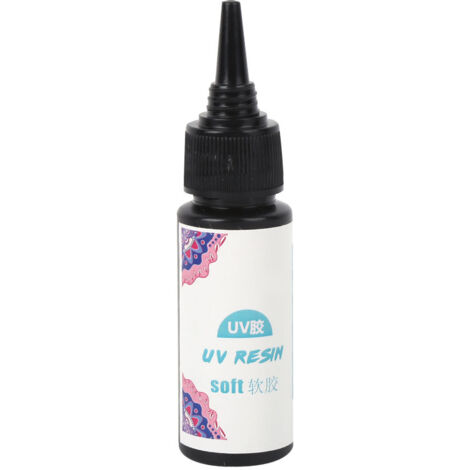 Colle Résine UV Séchage Rapide pour Création de Bijoux et Accessoires Vêtements DIY (25g)