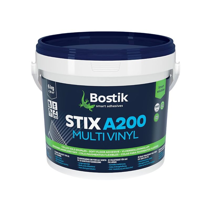 Bostik - Colle revêtement de sol stix A200 Multi Vynil, pot de 6 kg