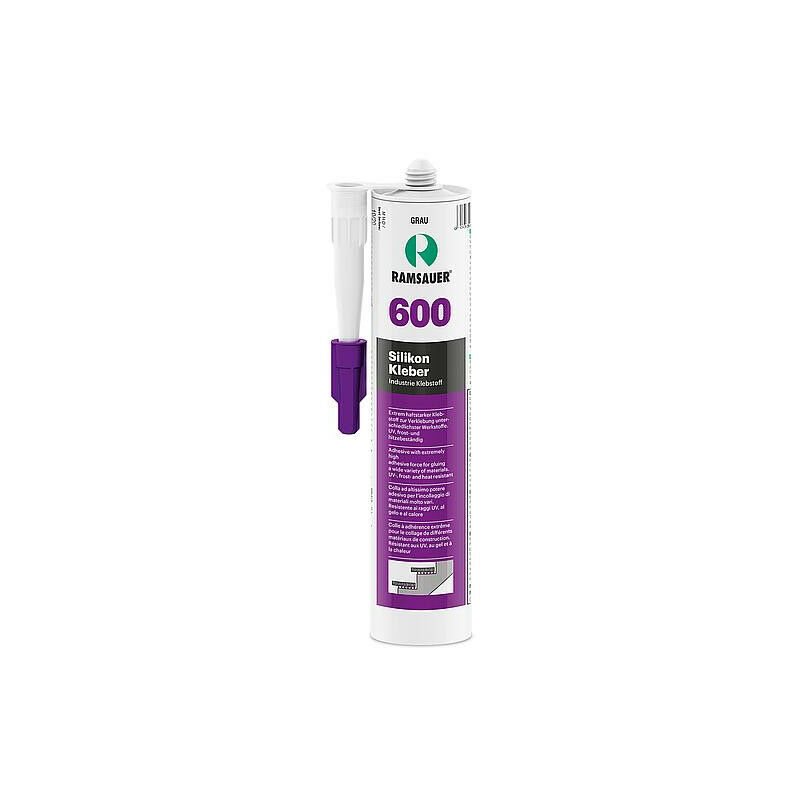 Banyo - Colle silicone 600 gris, 310ml