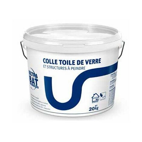 Colle spéciale toile de verre 20kg – Pour fonds absorbants – Consommation 150 à 200 g/m² – Applications revêtement mural