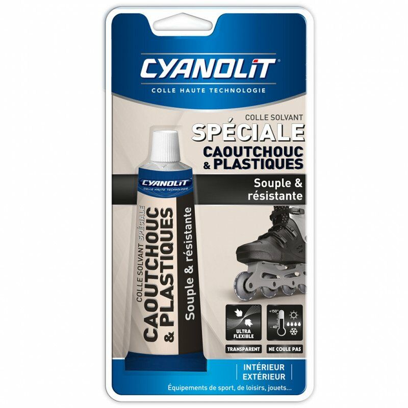 Cyanolit - Colle spéciale Caoutchouc & Plastiques 50ml