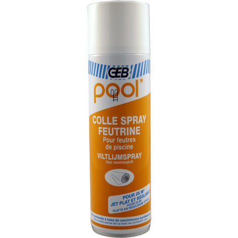 Colle spray feutrine solvantée spéciale piscine-Aérosol 500ml
