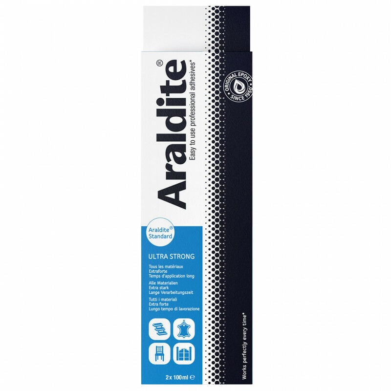 Araldite ® - Colle 'standard' 2x100ml en tube araldite - Quantité: 3 lots de 2 tubes de 100 ml