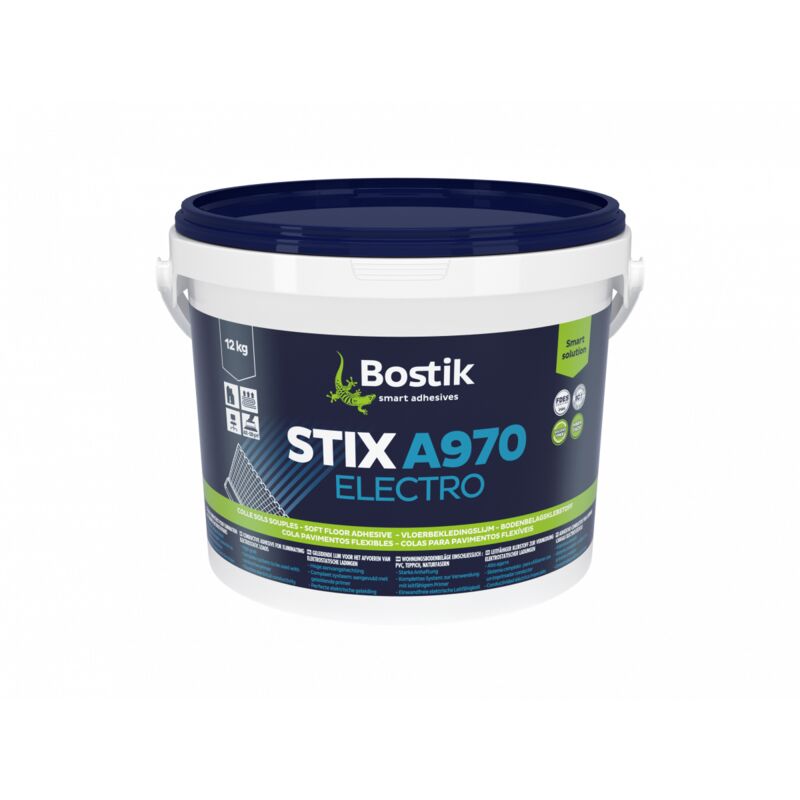 Bostik - Colle stix a970 electro - seau de 12kg - Gris 12 kg - Gris