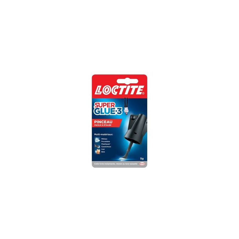 Colle SUPER GLUE-3 cyano 5g avec pinceau - Loctite