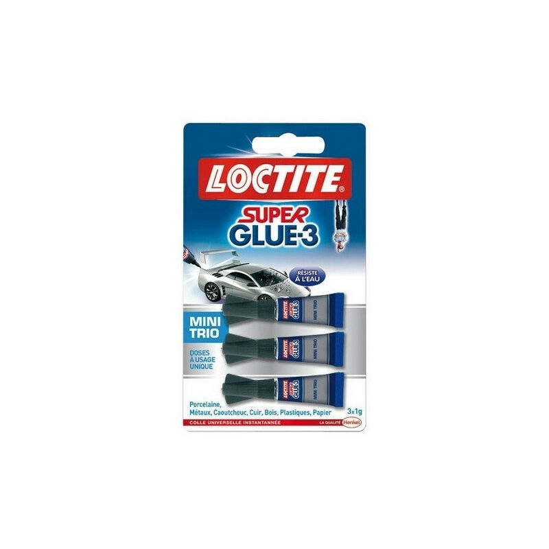 Loctite - Colle super glue 3 mini trio