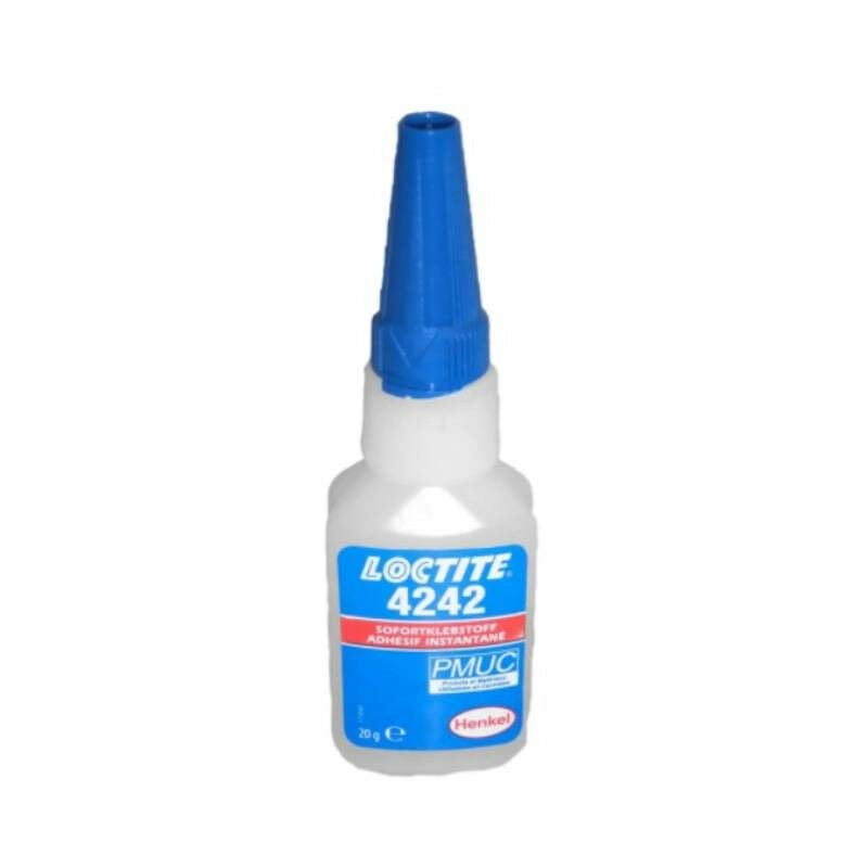 Colle Super Glue instantanée Loctite 4242 - Liquide - Bouteille - 20g - Transparent