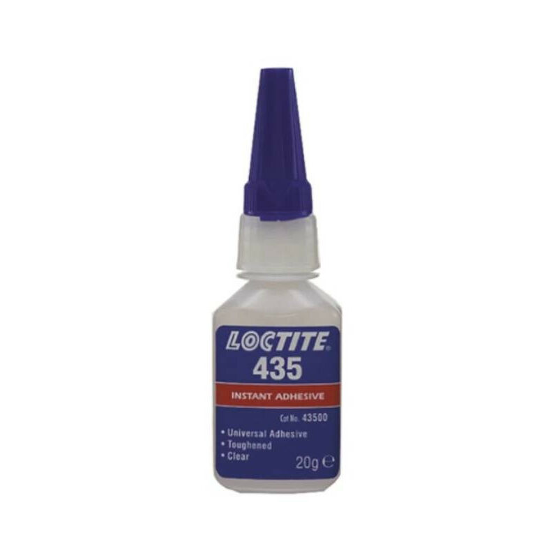 Colle Super Glue instantanée Loctite 435 - Liquide - Bouteille - 20g - Transparent