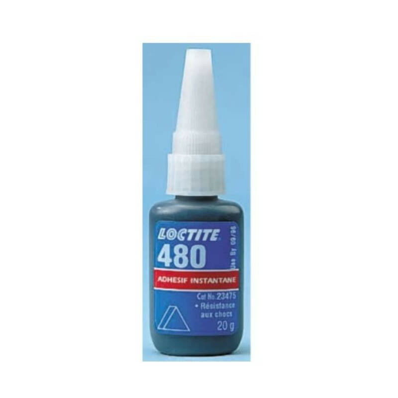 Loctite - Colle Super Glue instantanée 480 - Liquide - Bouteille - 20g - Noir