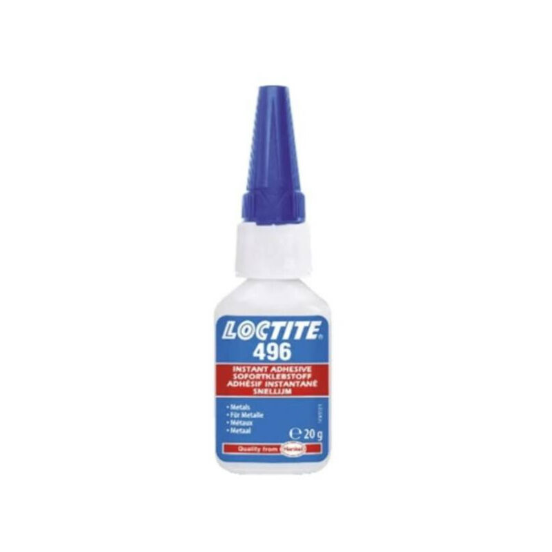 Colle Super Glue instantanée Loctite 496 - Liquide - Bouteille - 20g - Transparent