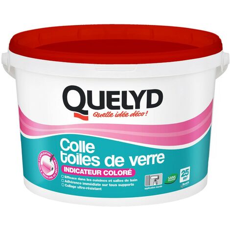 QUELYD COLLE TOILE DE VERRE COLOR.5KG