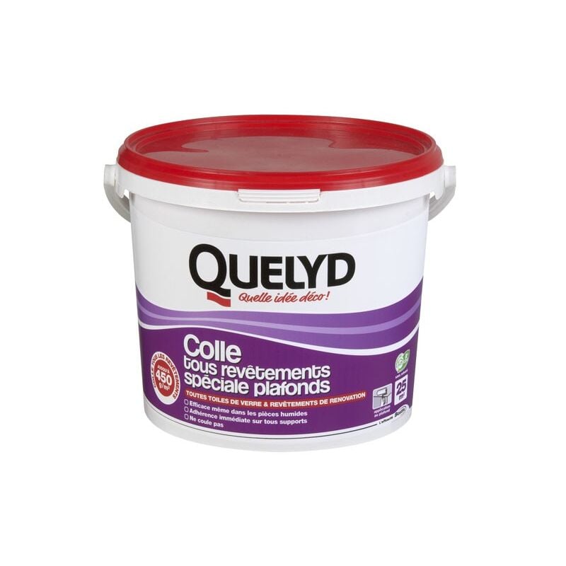 Quelyd - Colle tous revêtements spéciale plafonds 6KG