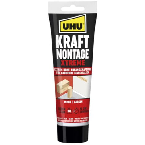 Colle uhu kraft montage xtreme sans solvant élasticité durable