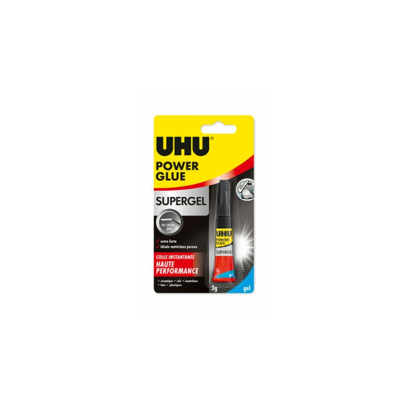 UHU - Colle Power Glue Gel tube - 3g - 36725