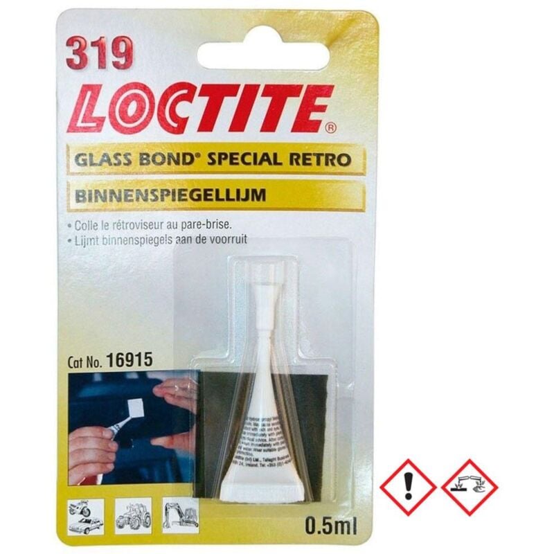 Loctite - 319 kit colle verre metal retroviseur sur pare-brise pro
