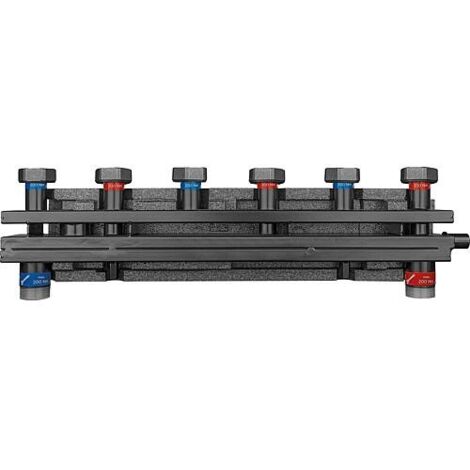 Collecteur combiné Evenes VTW3/3 écrou-tournant DN40 (11/2"), 3m³/h, 70kW, support et isolation inclus