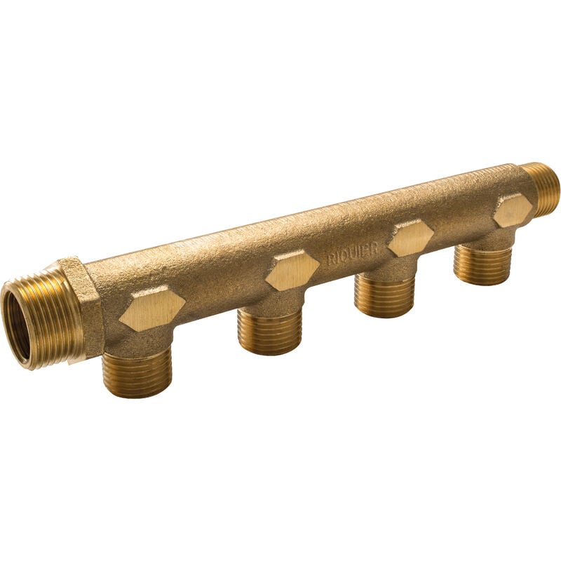 Collecteur mâle 20x27, départ 15x21 - 8 départs