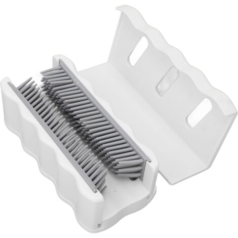 Collecteur de Cheveux de Douche Amovible, Anti-Blocage pour Tuyaux - Facile à Nettoyer, Blanc