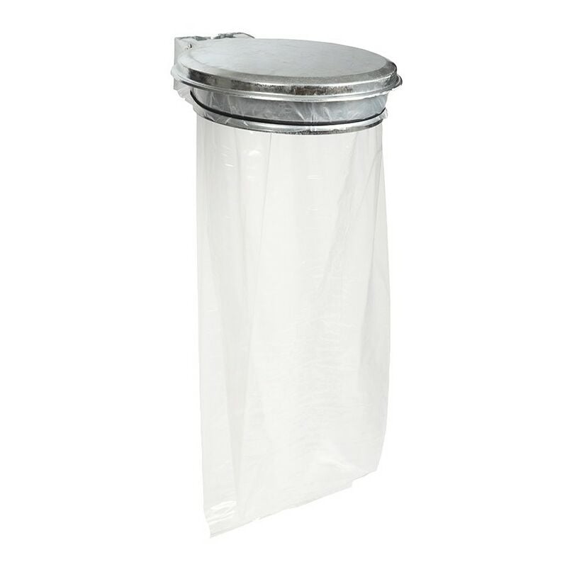 Support mural COLLECMUR EXTREME pour sac de 110L avec couvercle galvanisé - ROSSIGNOL - 57798