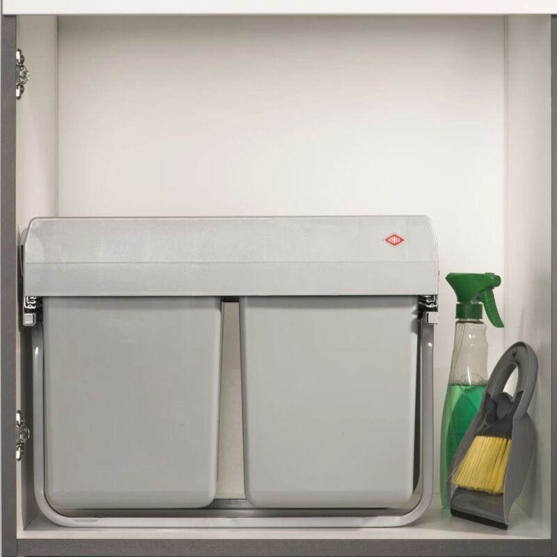 Collecteur de déchets sélectif à roulettes rectangulaire Eyckhaus