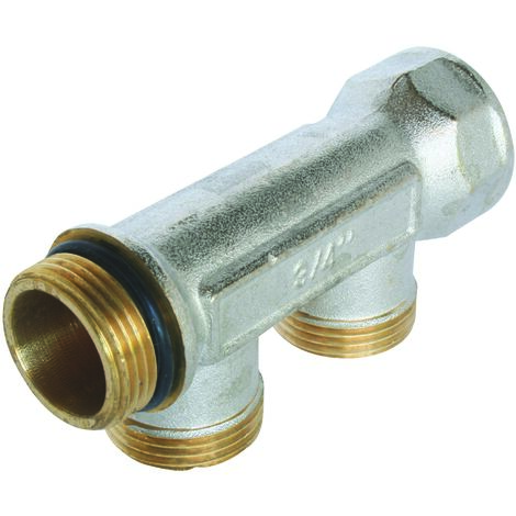 Collecteur de distribution 2 sorties à portée conique easy lock 3/4ek
