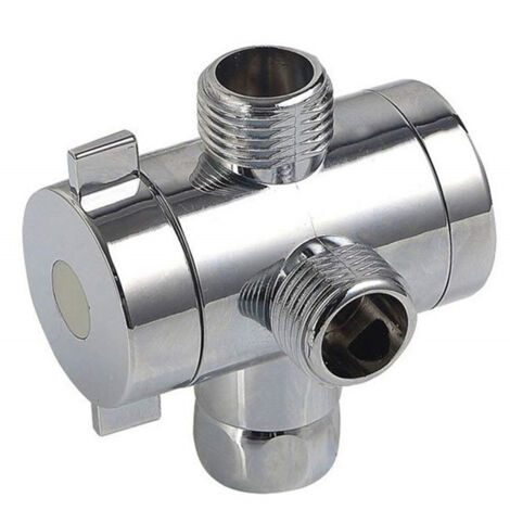 Collecteur de douche à 4 points, collecteur en T à ouverture rapide, vanne de conversion à 4 points, pommeau de douche, collecteur à une entrée et deux sorties.