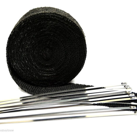 Collecteur de modification de tuyau d'échappement automobile 1,5 mm × 50 mm × 15 mm avec coton isolant résistant aux hautes températures