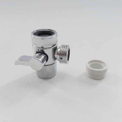 Collecteur de robinetterie à interrupteur unique pour lavabo, rallonge de robinet, collecteur de pommeau de douche externe pour shampoing