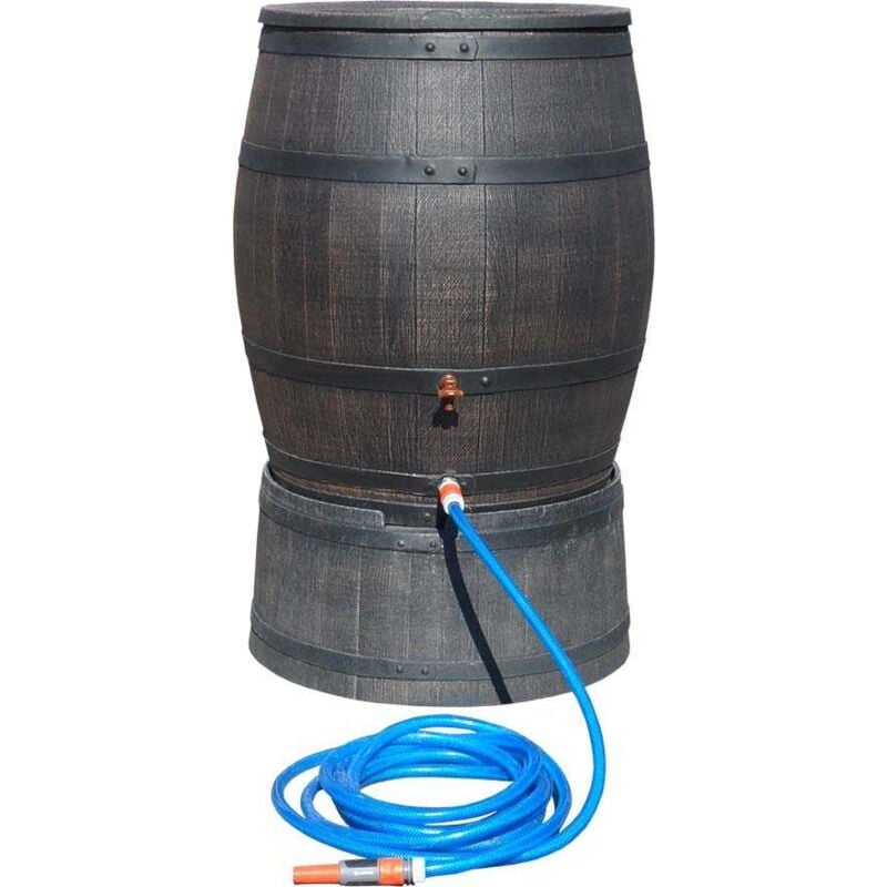 Récupérateur d'eau de pluie en polyéthylène avec support Barrel 240 litres