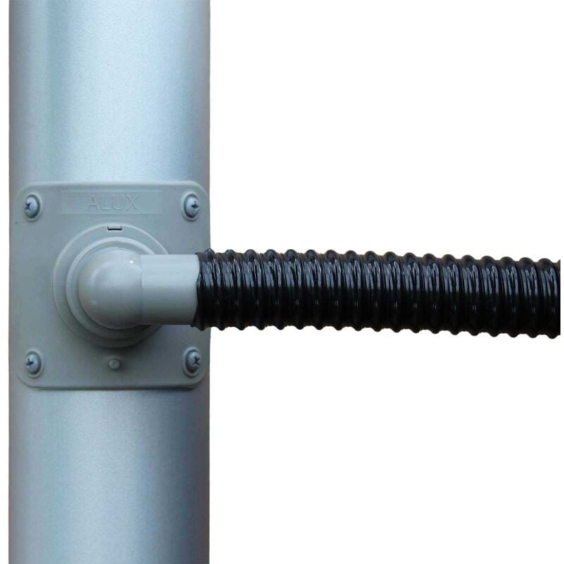 Collecteur d'eau gris pour gouttière circulaire Pour descente circulaire 80 mm