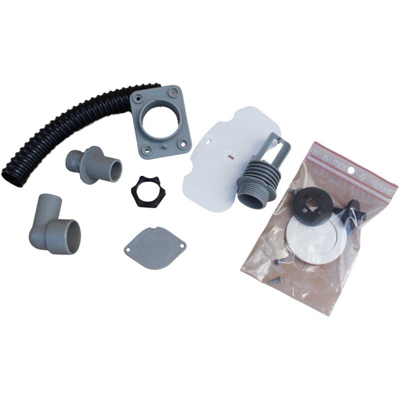 Collecteur d'eau gris pour gouttière rectangulaire (Lot de 2) Pour descente rectangulaire 60 x 80 mm