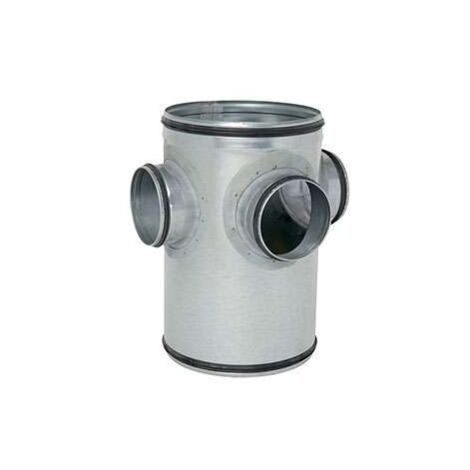Collecteur d'étage 3 piquages Galva D160 à joints - COL3GALD160J ECONONAME - COL3GALD160J