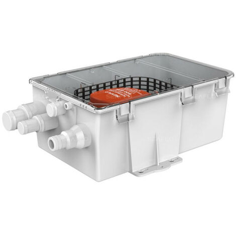 Kit collecteur eaux usées 12V – Pompe immergée 34L/min – Clapet anti-retour – Câble 1m – Entrées 19/25/38mm – Seaflo