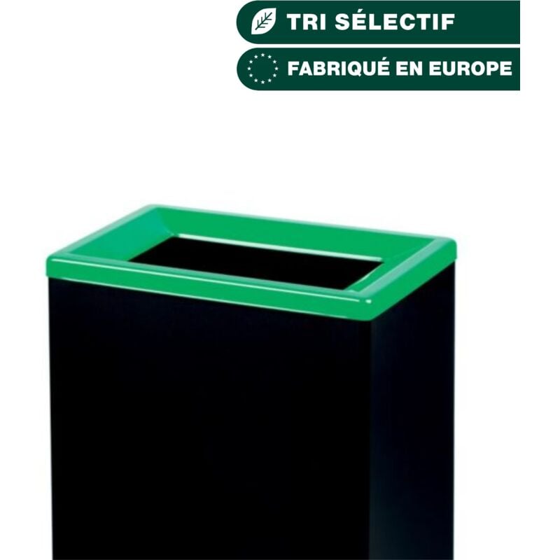Couvercle vert pour collecteur métal de tri 40L - Matériel professionnel - JVD