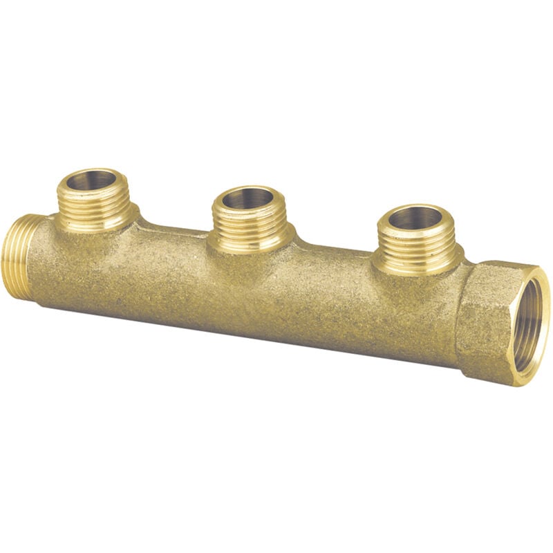 Collecteur entraxe 50mm Mâle Femelle 1' - 3 Départs Mâle 1/2