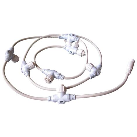 collecteur - festilight infinilight - 8 sorties - blanc - 2 mètres - 230v - festilight 90390-w-z