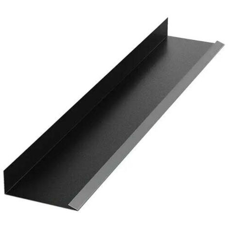 Collecteur fronton, noir mat RAL 9005