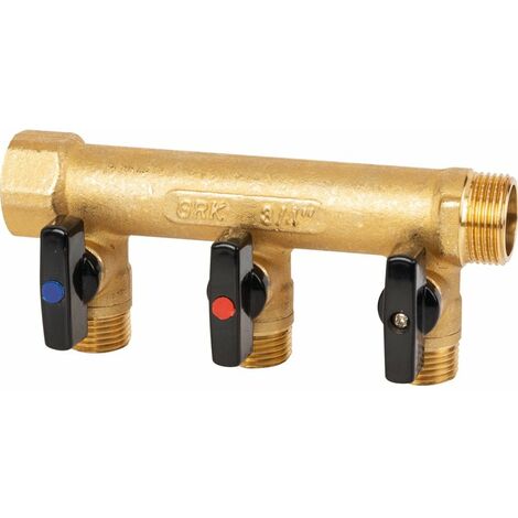 Collecteur modulaire sanitaire Male Femelle 20x27 avec vannes