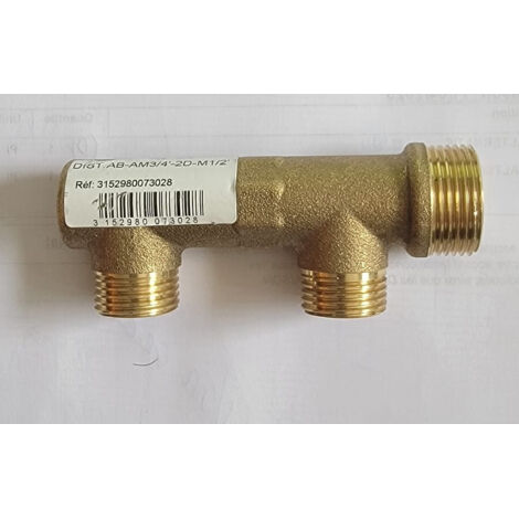 Collecteur M3/4 - 2 M 1/2 2 Directions WATT 007302