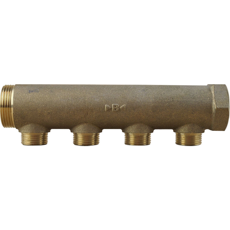 Collecteur mâle femelle 1''1/4 - 4 départs 3/4 (20/27) - Entraxe 50mm