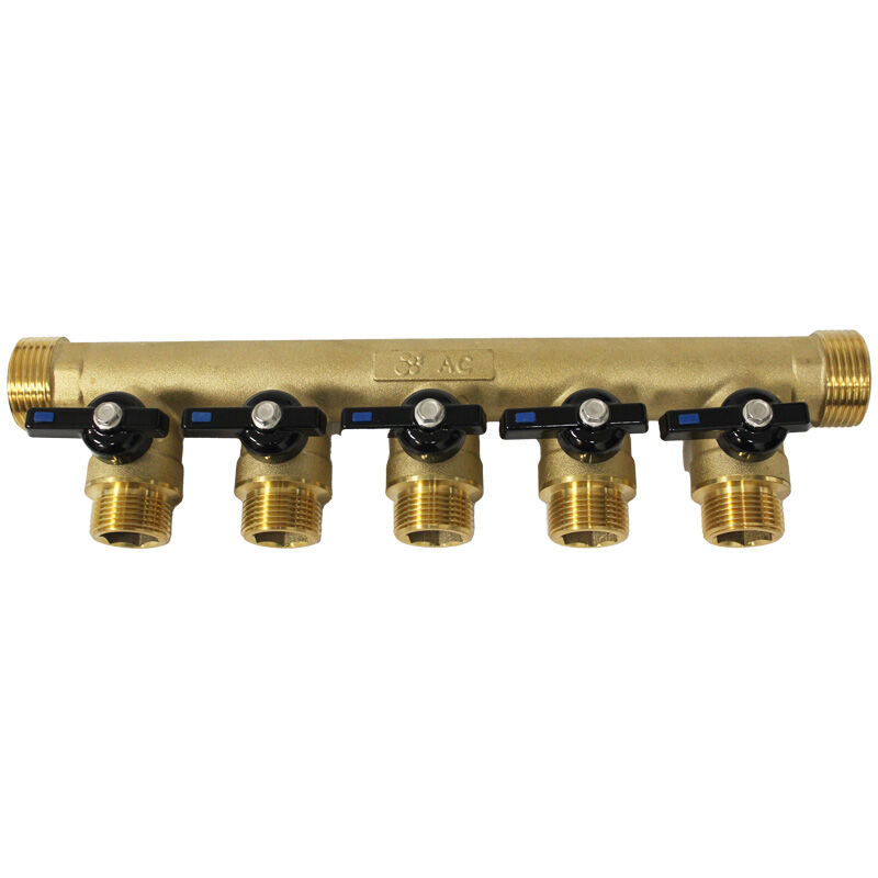 Collecteur Mini-vanne 1' (26/34) - 5 Départs Mâle 3/4' (20/27) Arcanaute