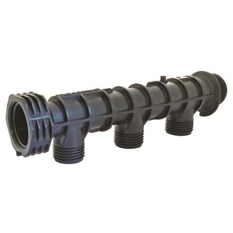 Collecteur MS MF3/4(20:27) 3 sorties M1/2(15/21) entraxe de 48mm