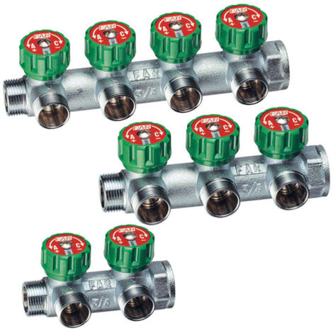 Collecteur Multi Far Interaxe 45 Mm 3/4" - 2 Voies
