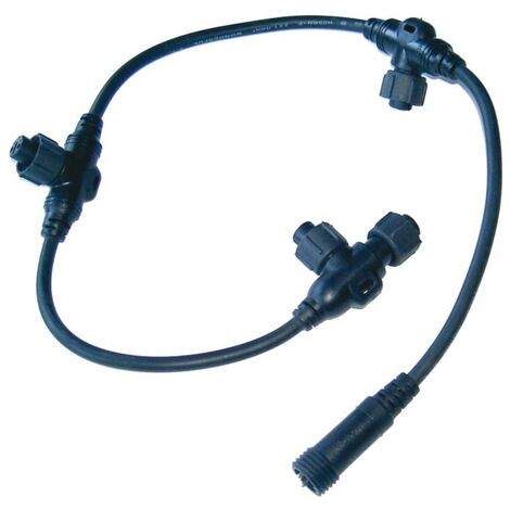 collecteur - noir - ho5rnf - 0.5 mètres - 3 sorties - festilight 90380-b-z