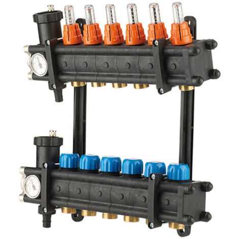 Collecteur PCBT Polyamide - entrées F26/34 - 7 départs 3/4EK