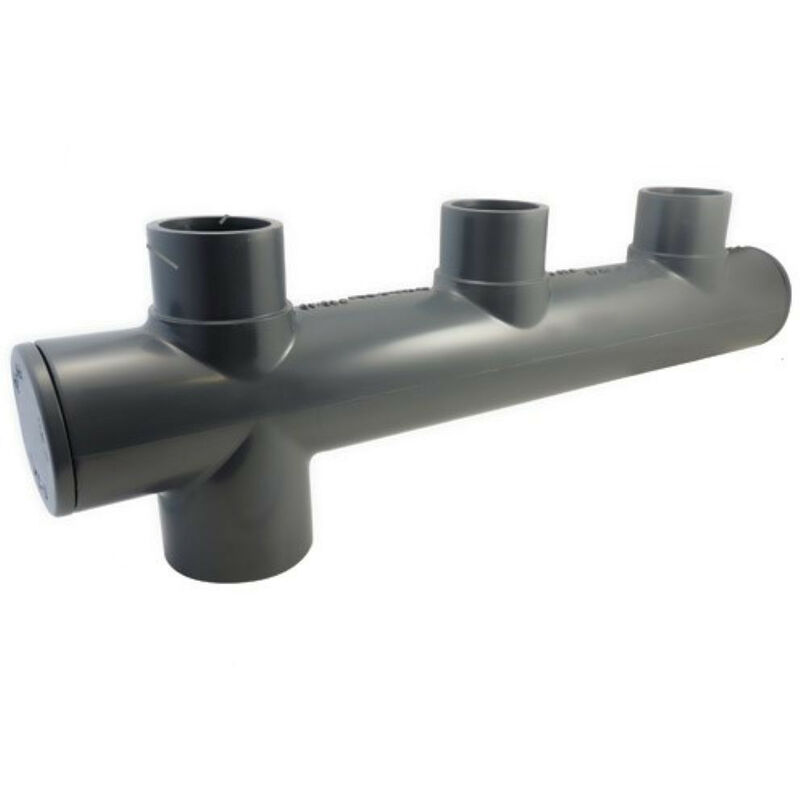 Collecteur piscine ø 50 mm sortie excentrée raccord pvc pression Jardiboutique