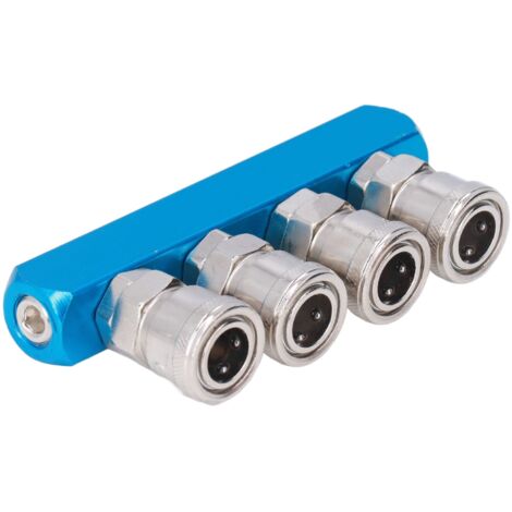 Collecteur pneumatique SML-4, distributeur d'air droit G1/4 avec raccords et diviseur de tuyaux
