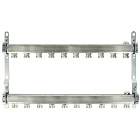 Collecteur pour radiateur 10 circuits 1’’ acier inoxydable