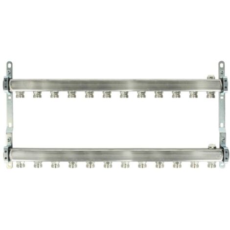 Collecteur pour radiateur 12 circuits 1’’ acier inoxydable