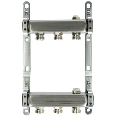 Collecteur pour radiateur 3 circuits 1’’ acier inoxydable